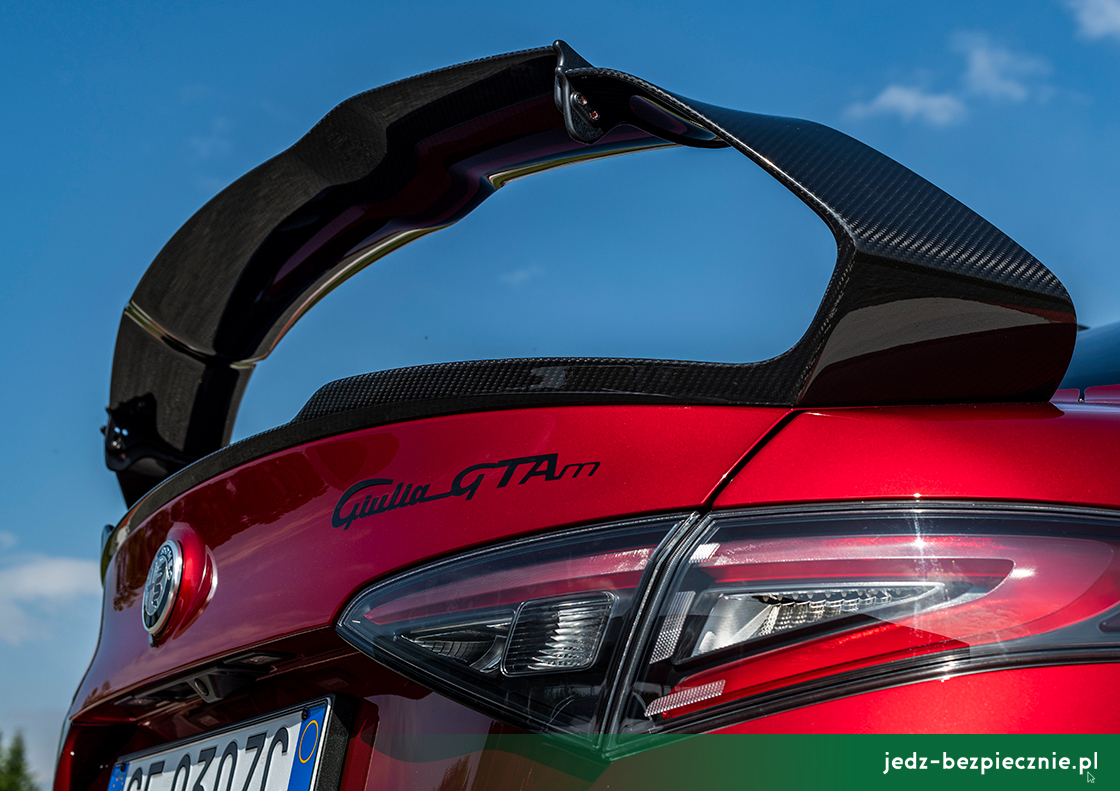 Premiera tygodnia - Alfa Romeo Giulia GTA - spojler tył wersji GTAm